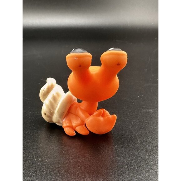 Littlest Pet Shop 188 Hermit Crab LPS Authentic Orange Teal Eyes Pet Pairs G1 - Picture 3 of 7